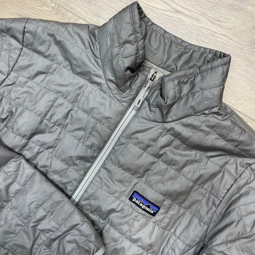 Patagonia Nano Puff Jacket Womens XL Gray Primaloft Insulated READ SP19